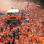 Dutch Orange Bus